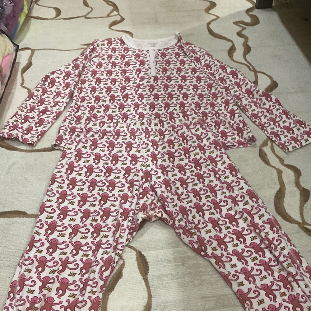 Roller Rabbit Long Sleeve Pink Money PJS